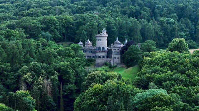 Kassel, Germany- Wilhelmsh&ouml;he L&ouml;wenburg Flyover