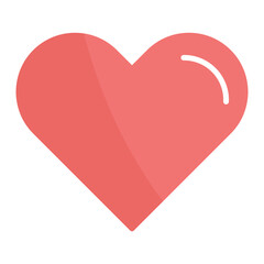 Heart icon vector image. Can be used for Human Anatomy.