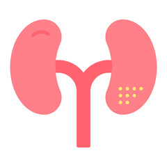 Kidneys icon vector image. Can be used for Human Anatomy.