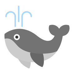 Whale icon vector image. Can be used for Coastline.