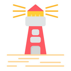 Coastal City icon vector image. Can be used for Coastline.