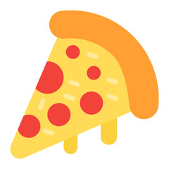 Pizza icon vector image. Can be used for Italy.