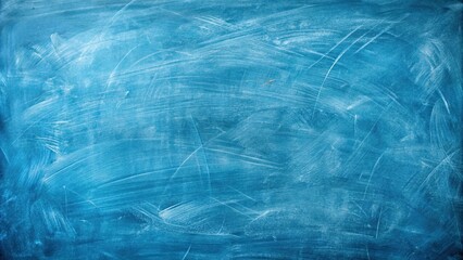 Obraz premium Abstract blue chalkboard with random scribbles and scratches , background, texture, school, writing, education, design