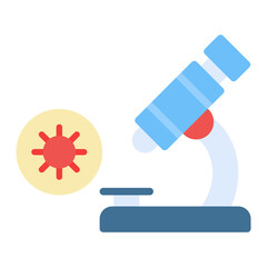 Pathogen Microscope icon vector image. Can be used for Infectious Diseases.