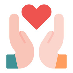 Compassion icon vector image. Can be used for Friendship.