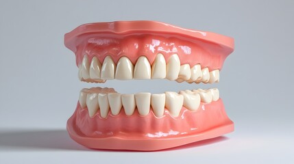 Fototapeta premium Dental Anatomy Model Showing Detailed Teeth and Mouth Structure