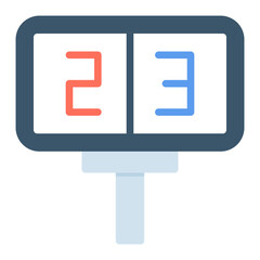 Scoreboard icon vector image. Can be used for Rugby.