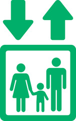 エレベーターのアイコン