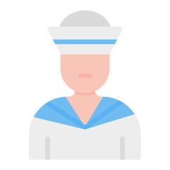 Sailor icon vector image. Can be used for Ocean.