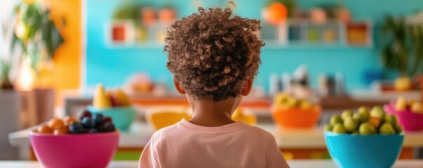 Kid in a colorful classroom learning about fire safety, vibrant setting, promoting safety education and outreach