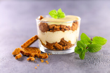 homemade traditional italian dessert tiramisu