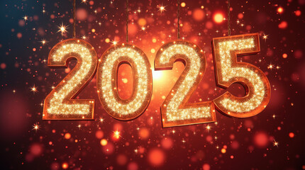 Stunning Happy New Year 2025 Celebration Image with Sparkling Fireworks and Festive Vibes