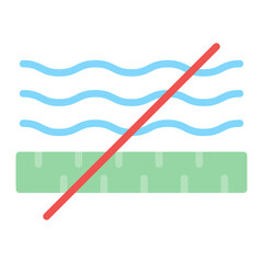 Fabric Wrinkles icon vector image. Can be used for Fabric Features.