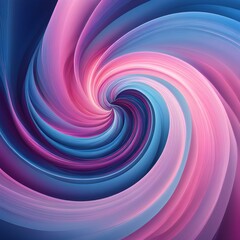 Obraz premium spiral shape that slowly expands, rotates, and shifts colors in a soft gradient, invoking a tranquil, meditative focus