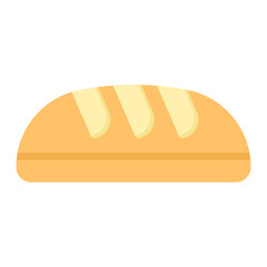 Bread icon vector image. Can be used for Supermarket.