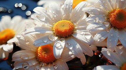An intimate Macro Oil painting of a single dew kisse