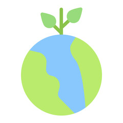 Eco icon vector image. Can be used for Battery and Power.