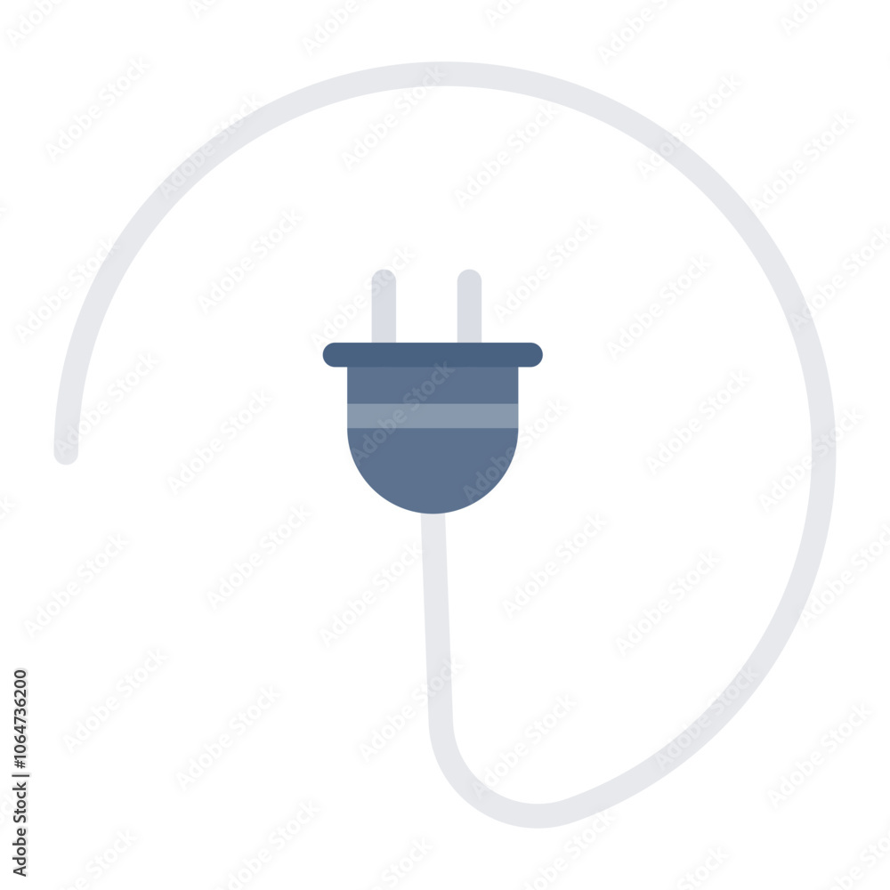 Poster plug icon vector image. can be used for battery and power.