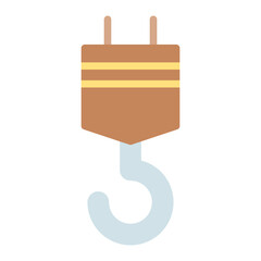 Obraz premium Hook icon vector image. Can be used for Shoemaker.