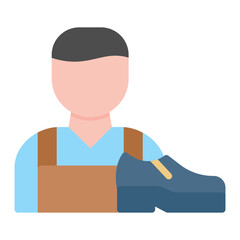 Shoemaker icon vector image. Can be used for Shoemaker.