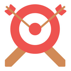 Training icon vector image. Can be used for Archery.