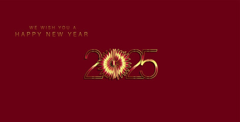 We Wish You A Happy New Year 2025 Stunning And Very Beautiful Design