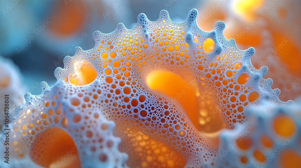 Canvas Prints abstract macro photography of bubbles and foam