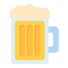 Pint of Beer icon vector image. Can be used for Oktoberfest.