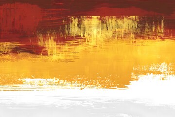 Fototapeta premium Luxurious Red and Gold Brush Strokes on Smooth Canvas