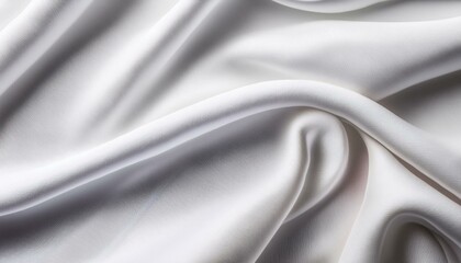 Obraz premium 繊細な陰影が特徴の白い布テクスチャ、柔らかでシルク風の優雅な質感