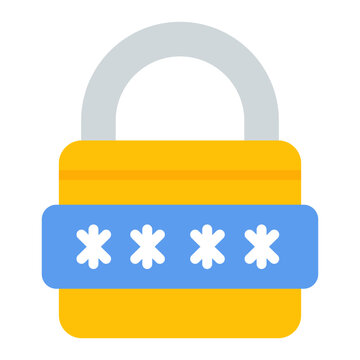 Secure Pasword icon vector image. Can be used for Biometrics.