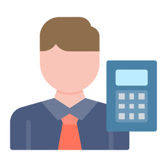 Accountant icon vector image. Can be used for Diversity.