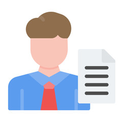 Clerk icon vector image. Can be used for Diversity.