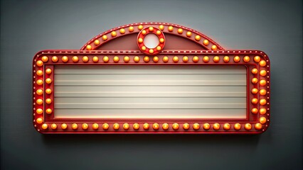 Red boardwalk marquee sign with space for text , boardwalk, red, sign, vintage, retro, nostalgic