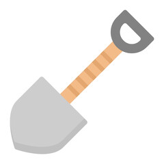 Shovel icon vector image. Can be used for Beach Resort.