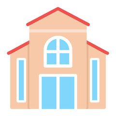 Bungalow icon vector image. Can be used for Beach Resort.