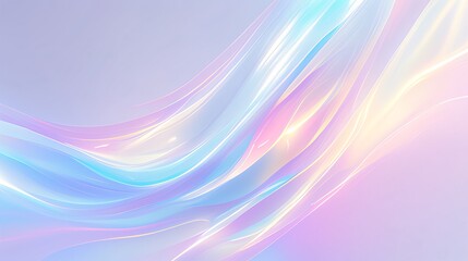 パステルカラーの溶けた飴の様な波打つグラデーションイラスト, pastel wave graphic