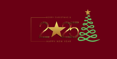 Merry Christmas And Happy New Year 2025 Stunning And Very Beautiful Design