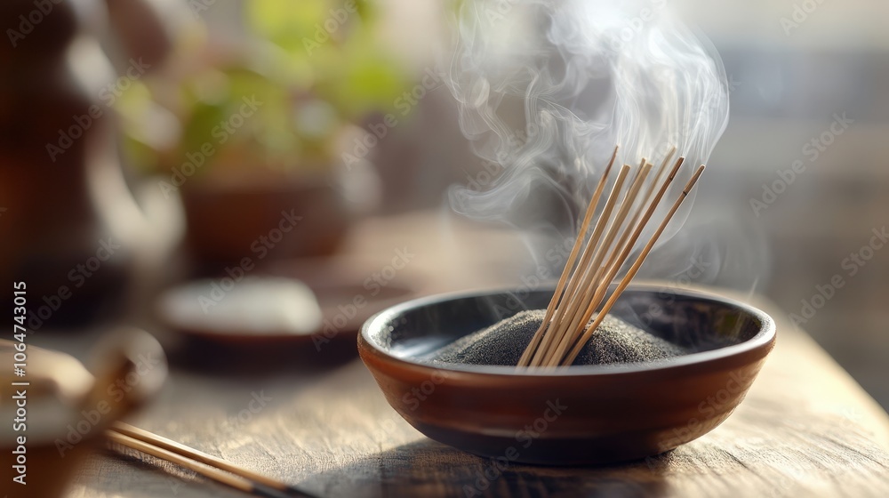 Poster discuss the use of moxibustion in combination with acupuncture.