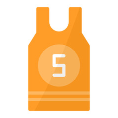 T Shirt icon vector image. Can be used for Volleyball.