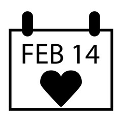 valentine day calendar