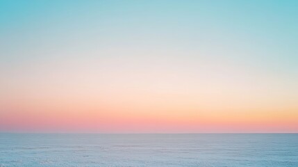 Obraz premium Serene twilight with pastel colors filling the sky gently fading into dusk as the horizon glows