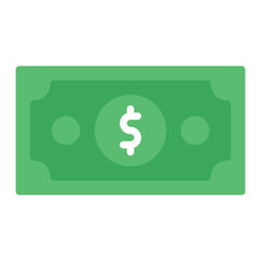Dollar Bill icon vector image. Can be used for Trading.