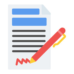 Fototapeta premium Signatures icon vector image. Can be used for Trading.
