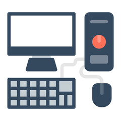 Computer icon vector image. Can be used for Retro.