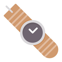 Watch icon vector image. Can be used for Retro.