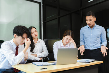 team employee failure is not satisfied with the report.