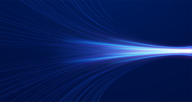 Abstract lines on dark background. Magic light effects. Graphic concept for your design. Adobe Illustrator Artwork