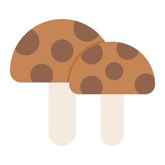 Mushrooms icon vector image. Can be used for Nutrition.