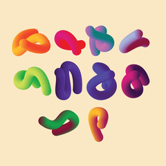 3D Gradient Distorted Element 